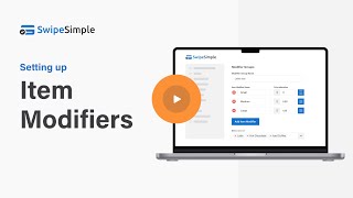 Setting up Item Modifiers with SwipeSimple [upl. by Alios]