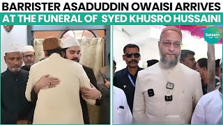 Asaduddin Owaisi visits the residence of Hazrat Dr Syed Shah Khusro Hussaini Sajjada Nasheen KBN [upl. by Lipps754]