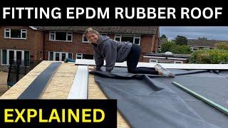 DIY How to Install an EPDM Rubber Roof On A Garden Room [upl. by Mada]