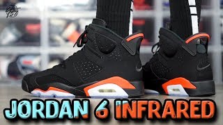 Air Jordan 6 Black Infrared Review [upl. by Hoebart]