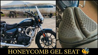 HONEYCOMB GEL SEAT CUSHION REVIEW  BIKE SEAT MODIFICATION  BEST GEL SEAT FOR BIKE [upl. by Yaluz]