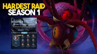 Tarisland  Hardest Raid Season 1 Server First Clear 100 Challenge Mode [upl. by Naerda]