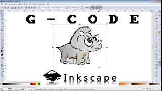 How to make GCODE file of any image for CNC machine INKSCAPE [upl. by Aliel]