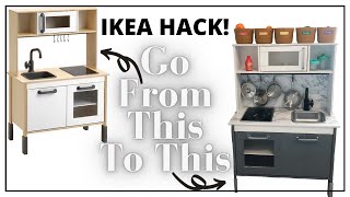 IKEA PLAY KITCHEN HACK  DIY IKEA DUKTIG MAKEOVER  Krista Bowman Ruth [upl. by Feer645]