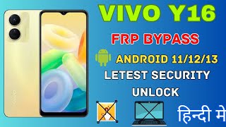 vivo y16 frp bypass New method frp bypass 2023  vivo v2214 Frp Android 13 without pc unlock2023 [upl. by Aohsoj]