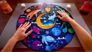 ASMR RAVENSBURGER PUZZLE 💛🧡❤️💜💙💚 quotCIRCLE OF COLORSquot 500 TEILE ÜBER 4 STD  FLÜSTERN amp NO TALKING [upl. by Ettezoj]