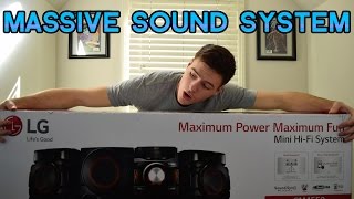 LG 700W Mini Shelf System Unboxing and Review  SETUP GEAR [upl. by Ymmak]