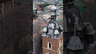 Bazylika Mariacka w Krakowie 2024 r drone dji podróżepopolsce travel krakow [upl. by Ahseram318]