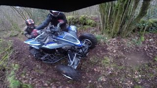 atv vs quad enduro yamaha 450 yfz ltz 400 can am renegade grizzly ktm bike [upl. by Brit]