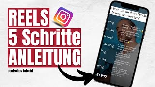 Schritt für Schritt Anleitung für Reels bei Instagram die die mehr Reichweite bringen [upl. by Hares]