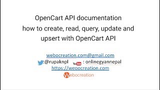 How to use Opencart API [upl. by Ariada851]