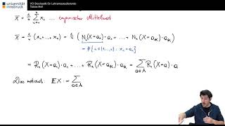 VO Stochastik Lehramt Erwartungswert diskreter Verteilungen Sommersemester 2021 Tobias Hell [upl. by Rawdan]
