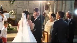 Novia canta a novio quotContigo Aprendí quot boda del año [upl. by Seabrooke541]