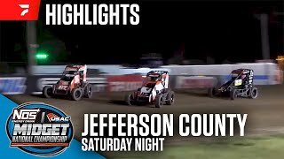 USAC MidAmerica Midget Week Finale at Jefferson County Speedway 71324  Highlights [upl. by Annoled963]