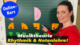 MUSIKTHEORIE  Basics  Rhythmus  Notenlehre  Trailer für OnlineKurs  Seminar  Musik fachfremd [upl. by Merat215]