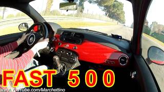 My Abarth 500 Full Throttle on Track [upl. by Nerot823]