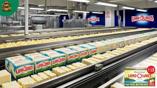 How Butter Is Made In Mega Factory With Modern Food Processing Technology [upl. by Irap]