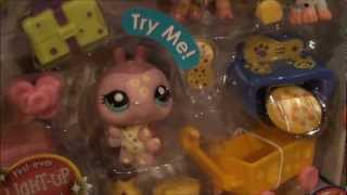 FIRST EVER Littlest Pet Shop Light Up Ladybug  LPS Spots and Dots Treat Shop [upl. by Notyal]