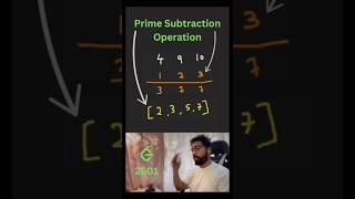 Leetcode 2601 Prime Subtraction Operation Easy DSA Maths [upl. by Miner]