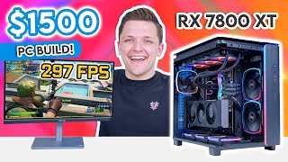 Best 1500 Gaming PC Build 2024 🔥 RX 7800 XT amp Montech King 95 [upl. by Stelmach]