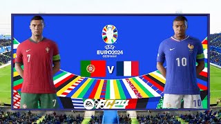 Portugal vs France  UEFA EURO 2024  Quarter Finals  2024 Full Match 4K  FC 24 [upl. by Imrots]