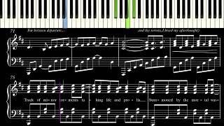 Tristania  A Sequel of Decay solo piano arrangement [upl. by Yelnet]