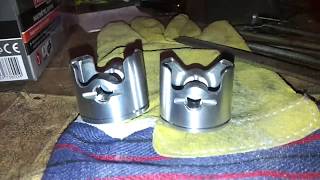 Preparation pistons modified pistons zenoah 29cc rcmk twin s520 [upl. by Iew]