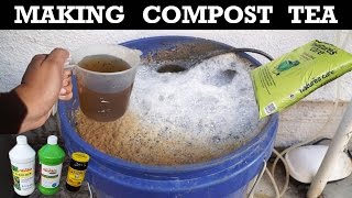 How To Make Compost Tea  Organic Fertilizer For Your Plants [upl. by Kovacs]