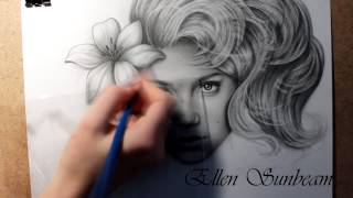 Drawing Kristina Asmus by Ellen Sunbeam [upl. by Aiynat]