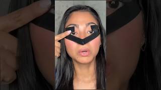 Trying tape eyeliner hack easywinged eyeliner hack perfect for beginners [upl. by Mor136]