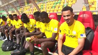 Préparatifs match Sénégal vs Benin deuxième séance dentraînement des Lions [upl. by Aihsekyw]