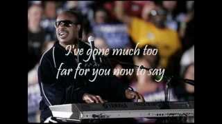 STEVIE WONDER  OVERJOYED with lyrics [upl. by Adnahsor]