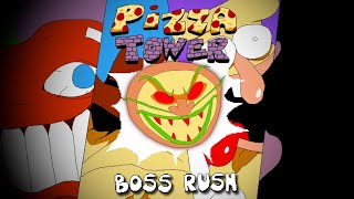 PIZZA TOWER OST BOSS RUSH All Boss Themes [upl. by Ecnedurp]