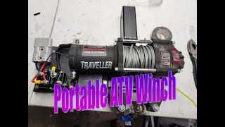 Converting an ATV Winch to a Portable Wirelessly Controlled Winch [upl. by Suillenroc]