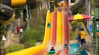 Funny Reaction Water Slides Boys Enjoying [upl. by Akilaz]