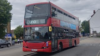 FRV  London Bus Route 298  Potters Bar ➡ Arnos Grove  1503  YR10 FGF  Unō  Scania Omnicity [upl. by Ahsertal]