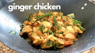 Ginger chicken stirfry  dinner ready in 10 minutes [upl. by Kurtz]