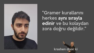 Doğal Sıra Hipotezi  Krashen diyor ki 2 [upl. by Aihk]