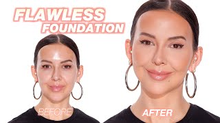 Flawless Full Coverage Foundation Tutorial [upl. by Yrrat]