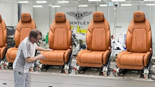 How Bentley Produce Its Luxury Seats Inside Massive Factory  Production Line [upl. by Jori730]