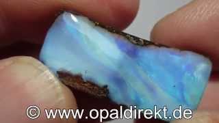 Opal Boulderopal Boulder Opal mit Bohrung 003336 b [upl. by Kylynn837]