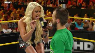 WWE NXT Hornswoggle gives a gift to Maryse and Zack Ryder arrives [upl. by Gunnar]