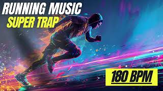 Super Trap Beats 180 BPM Hip Hop Running Music  Ultimate Workout Playlist [upl. by Shien809]