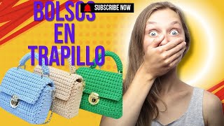 COMO TEJER BOLSOS EN TRAPILLO [upl. by Nyleek]