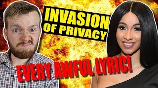 EVERY AWFUL LYRIC in Cardi Bs Invasion of Privacy [upl. by Enirolf407]