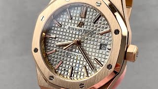 Audemars Piguet Royal Oak 15450OROO1256OR01 Audemars Piguet Watch Review [upl. by Arvonio]