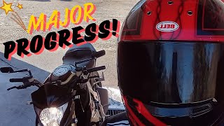 CB1000R Wheelie Practice Part 2  MAJOR PROGRESS [upl. by Lonnard]