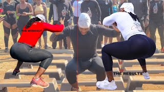 GROW BIG STRONG GLUTES🍑  CORE TRAIN BY nyawolomshini21  KING OF SQUAT  PUSH GYM  2023 [upl. by Ploss]