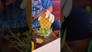 Sweet Pineapple Cutting Skill Fruits Cutting Skill [upl. by Nivar]