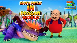 Motu Patlu  Kids Cartoon  Motu Patlu In Dragon World  Full Movie  Wow Kidz  spot [upl. by Neleag629]